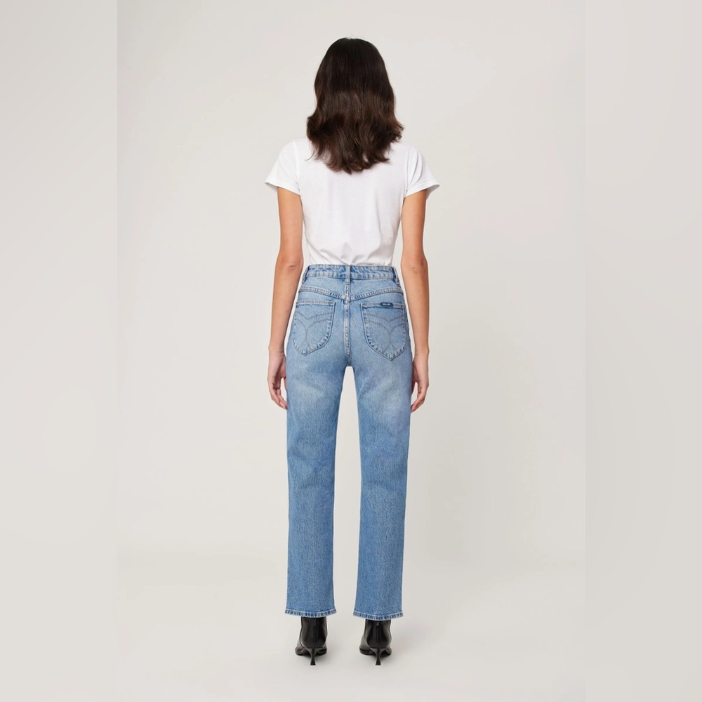 ROLLA'S Highrise Straight Blue Denim Jeans